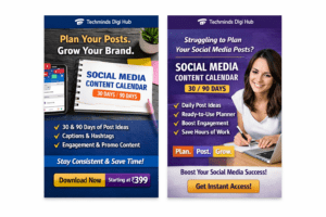 Social Media Content Calendar (30 / 90 Days)