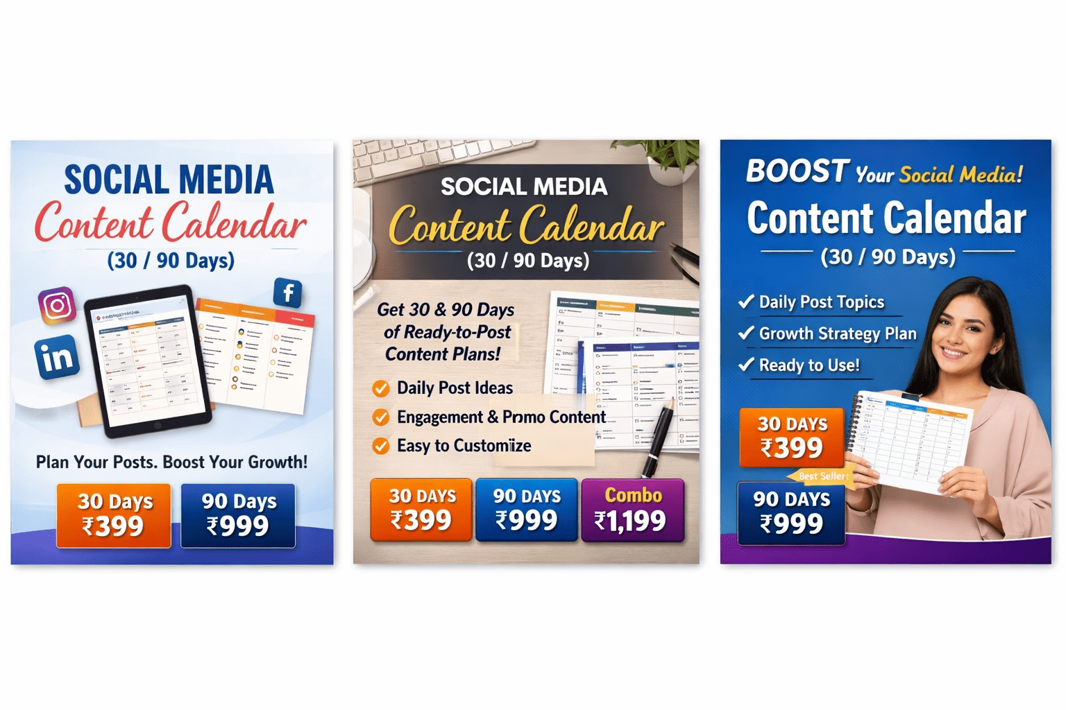 Social Media Content Calendar (30 / 90 Days) - Image 3